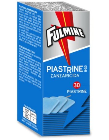 Fulmine Piastrine Insetticida - 30 Pezzi - Antizanzare - Zanzaricida
